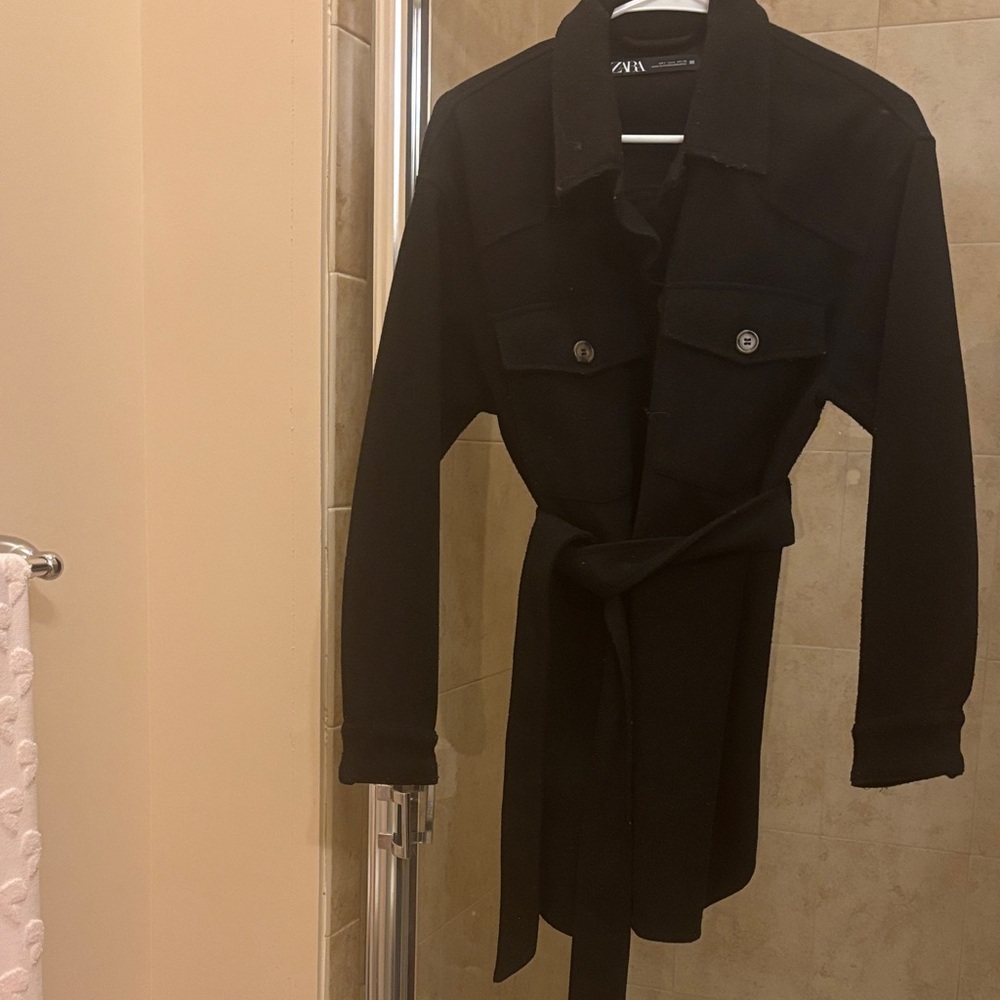 Zara Women's Black Trench Coat